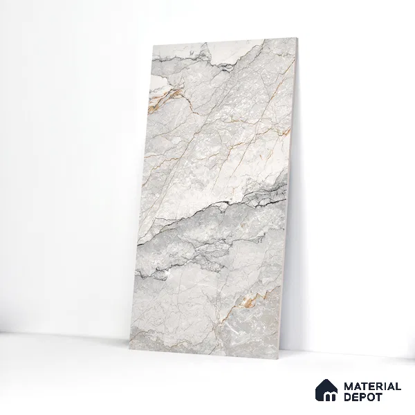Endless Wall & Floor Tile TL 06207 Endura Alpine Cream 4 ft x 2 ft Vitrified Matte Finish - 9 mm (Random Design 4) | Suitable for Living Room,Bedroom,Bathroom & Kitchen