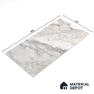 Endless Wall & Floor Tile TL 06207 Endura Alpine Cream 4 ft x 2 ft Vitrified Matte Finish - 9 mm (Random Design 4) | Suitable for Living Room,Bedroom,Bathroom & Kitchen