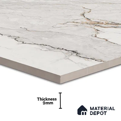 Endless Wall & Floor Tile TL 06207 Endura Alpine Cream 4 ft x 2 ft Vitrified Matte Finish - 9 mm (Random Design 4) | Suitable for Living Room,Bedroom,Bathroom & Kitchen