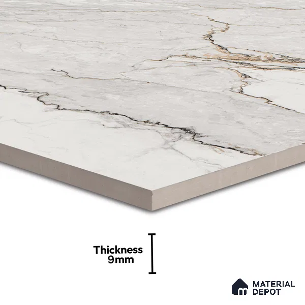 Endless Wall & Floor Tile TL 06207 Endura Alpine Cream 4 ft x 2 ft Vitrified Matte Finish - 9 mm (Random Design 4) | Suitable for Living Room,Bedroom,Bathroom & Kitchen