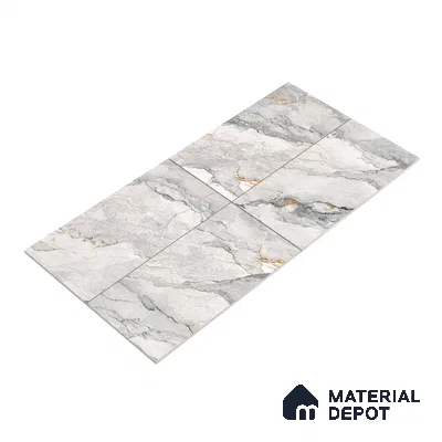 Endless Wall & Floor Tile TL 06207 Endura Alpine Cream 4 ft x 2 ft Vitrified Matte Finish - 9 mm (Random Design 4) | Suitable for Living Room,Bedroom,Bathroom & Kitchen