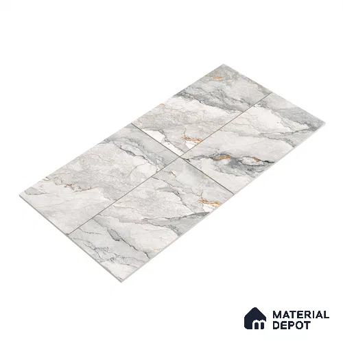Endless Wall & Floor Tile TL 06207 Endura Alpine Cream 4 ft x 2 ft Vitrified Matte Finish - 9 mm (Random Design 4) | Suitable for Living Room,Bedroom,Bathroom & Kitchen