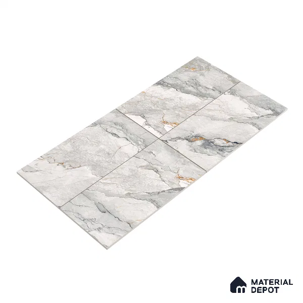 Endless Wall & Floor Tile TL 06207 Endura Alpine Cream 4 ft x 2 ft Vitrified Matte Finish - 9 mm (Random Design 4) | Suitable for Living Room,Bedroom,Bathroom & Kitchen