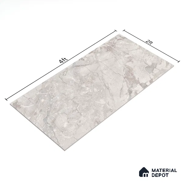 Endless Wall & Floor Tile TL 06209 B Endura Urban Steel 4 ft x 2 ft Vitrified Matte Finish - 9 mm (Random Design 4) | Suitable for Living Room,Bedroom,Bathroom & Kitchen
