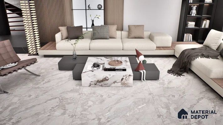 Endless Wall & Floor Tile TL 06209 B Endura Urban Steel 4 ft x 2 ft Vitrified Matte Finish - 9 mm (Random Design 4) | Suitable for Living Room,Bedroom,Bathroom & Kitchen