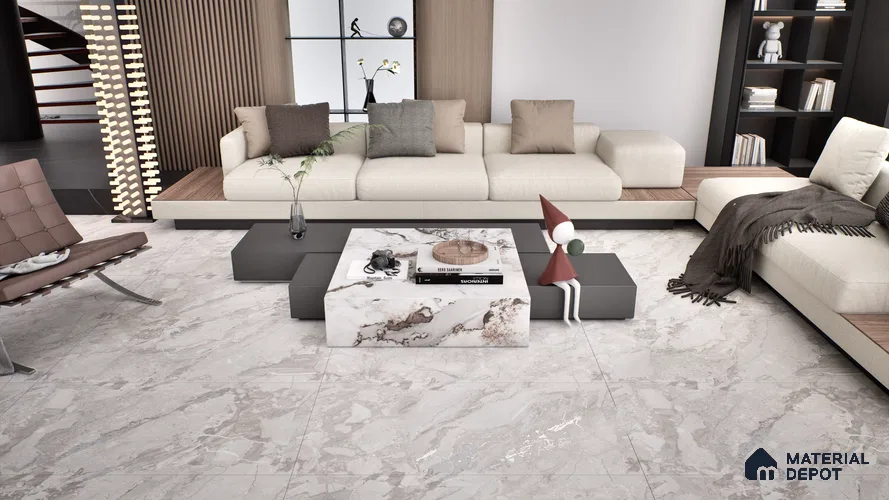 Endless Wall & Floor Tile TL 06209 B Endura Urban Steel 4 ft x 2 ft Vitrified Matte Finish - 9 mm (Random Design 4) | Suitable for Living Room,Bedroom,Bathroom & Kitchen