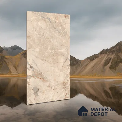 Endless Wall & Floor Tile TL 06209 Endura Desert Sand 4 ft x 2 ft Vitrified Matte Finish - 9 mm (Random Design 4) | Suitable for Living Room, Bedroom, Bathroom & Kitchen (Sample)