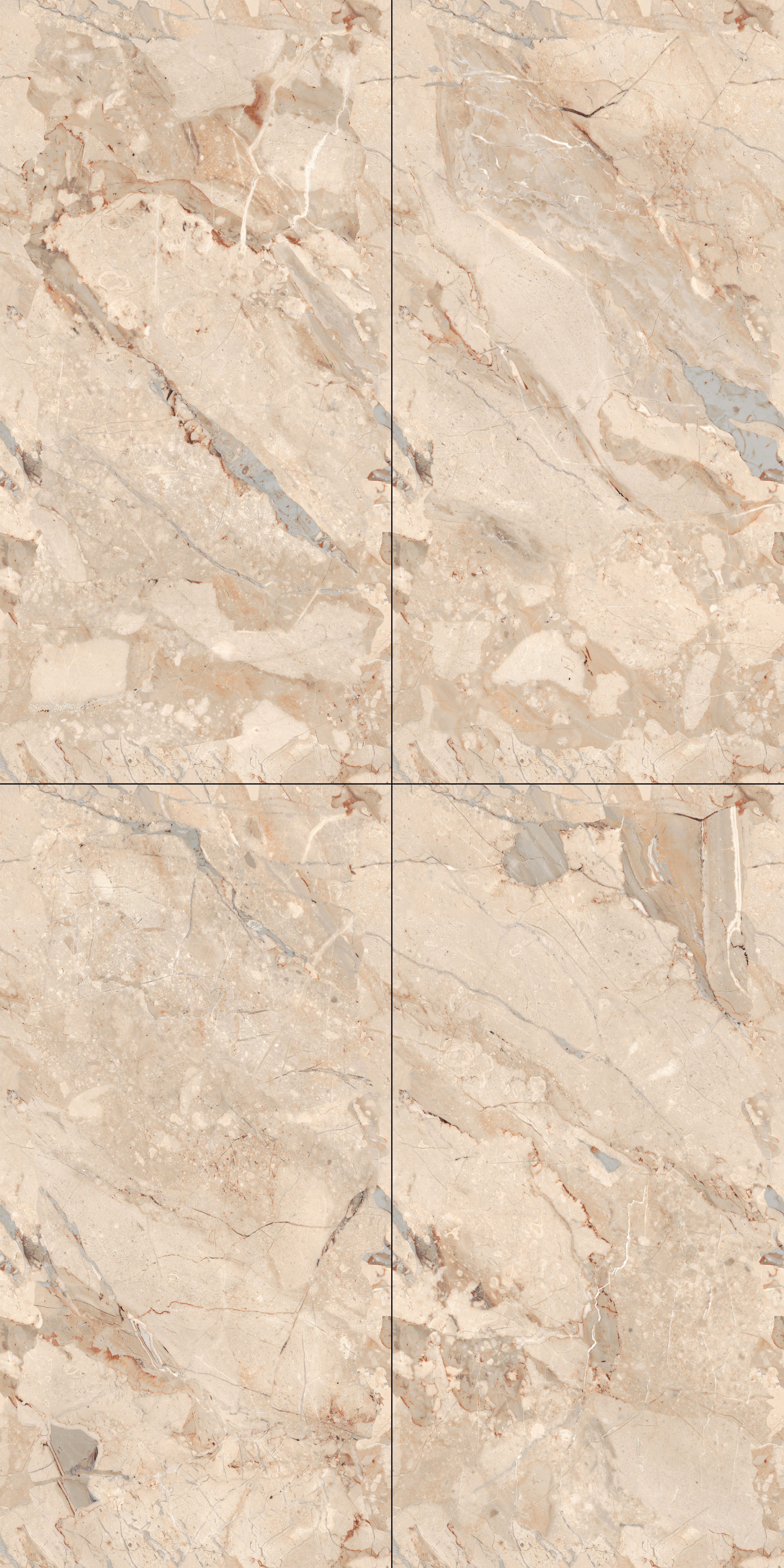 Endless Wall & Floor Tile TL 06209 Endura Desert Sand 4 ft x 2 ft Vitrified Matte Finish - 9 mm (Random Design 4) | Suitable for Living Room, Bedroom, Bathroom & Kitchen (Sample)
