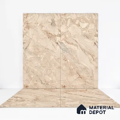 Endless Wall & Floor Tile TL 06209 Endura Desert Sand 4 ft x 2 ft Vitrified Matte Finish - 9 mm (Random Design 4) | Suitable for Living Room, Bedroom, Bathroom & Kitchen (Sample)