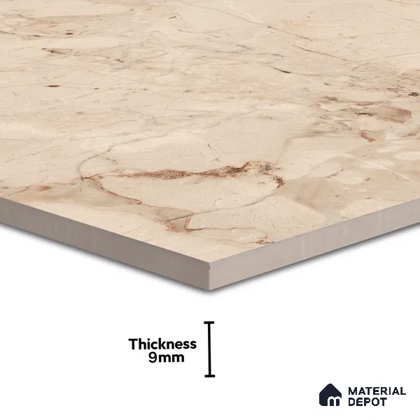 Endless Wall & Floor Tile TL 06209 Endura Desert Sand 4 ft x 2 ft Vitrified Matte Finish - 9 mm (Random Design 4) | Suitable for Living Room, Bedroom, Bathroom & Kitchen (Sample)