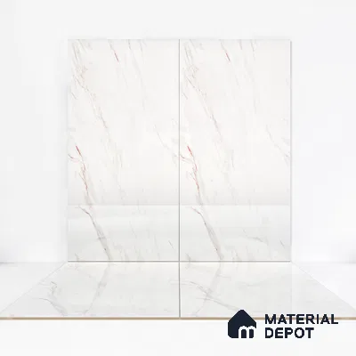 Endless Wall & Floor Tile TL 06199 Lumina Frosted Rose 4 ft x 2 ft Vitrified Glossy Finish - 9 mm (Random Design 4) | Suitable for Living Room, Bedroom, Bathroom & Kitchen (Sample)