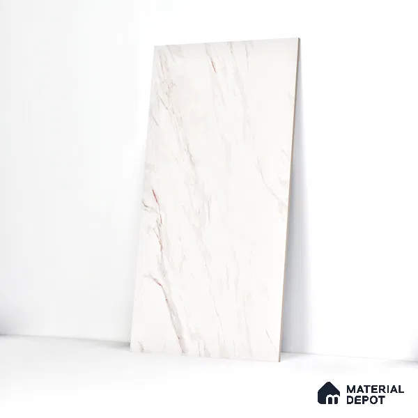 Endless Wall & Floor Tile TL 06199 Lumina Frosted Rose 4 ft x 2 ft Vitrified Glossy Finish - 9 mm (Random Design 4) | Suitable for Living Room, Bedroom, Bathroom & Kitchen (Sample)