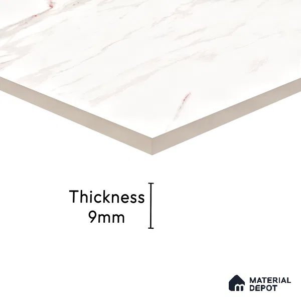 Endless Wall & Floor Tile TL 06199 Lumina Frosted Rose 4 ft x 2 ft Vitrified Glossy Finish - 9 mm (Random Design 4) | Suitable for Living Room, Bedroom, Bathroom & Kitchen (Sample)