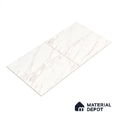 Endless Wall & Floor Tile TL 06199 Lumina Frosted Rose 4 ft x 2 ft Vitrified Glossy Finish - 9 mm (Random Design 4) | Suitable for Living Room, Bedroom, Bathroom & Kitchen (Sample)
