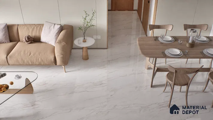 Endless Wall & Floor Tile TL 06199 Lumina Frosted Rose 4 ft x 2 ft Vitrified Glossy Finish - 9 mm (Random Design 4) | Suitable for Living Room, Bedroom, Bathroom & Kitchen (Sample)