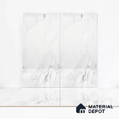 Endless Wall & Floor Tile TL 06202 Lumina Ice Lagoon 4 ft x 2 ft Vitrified Glossy Finish - 9 mm (Random Design 4) | Suitable for Living Room, Bedroom, Bathroom & Kitchen (Sample)