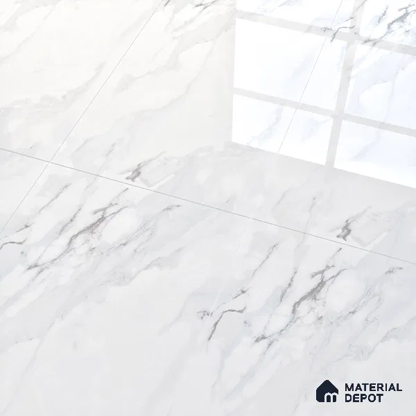 Endless Wall & Floor Tile TL 06202 Lumina Ice Lagoon 4 ft x 2 ft Vitrified Glossy Finish - 9 mm (Random Design 4) | Suitable for Living Room, Bedroom, Bathroom & Kitchen (Sample)