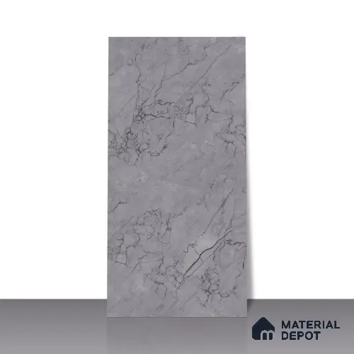 Endless Wall & Floor Tile TL 06201 B Lumina Silver Mirage 4 ft x 2 ft Vitrified Glossy Finish - 9 mm (Random Design 4) | Suitable for Living Room, Bedroom, Bathroom & Kitchen