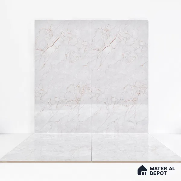 Endless Wall & Floor Tile TL 06201 C Lumina Sunset Blush 4 ft x 2 ft Vitrified Glossy Finish - 9 mm (Random Design 4) | Suitable for Living Room, Bedroom, Bathroom & Kitchen (Sample)