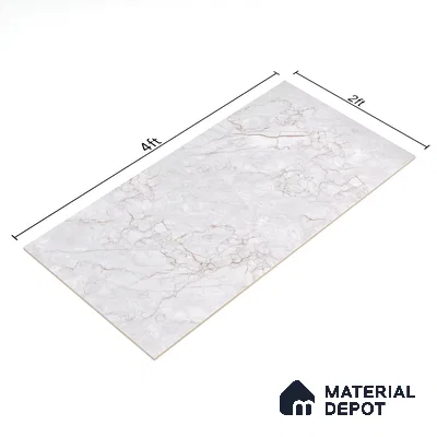 Endless Wall & Floor Tile TL 06201 C Lumina Sunset Blush 4 ft x 2 ft Vitrified Glossy Finish - 9 mm (Random Design 4) | Suitable for Living Room, Bedroom, Bathroom & Kitchen (Sample)