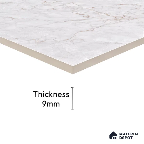 Endless Wall & Floor Tile TL 06201 C Lumina Sunset Blush 4 ft x 2 ft Vitrified Glossy Finish - 9 mm (Random Design 4) | Suitable for Living Room, Bedroom, Bathroom & Kitchen (Sample)
