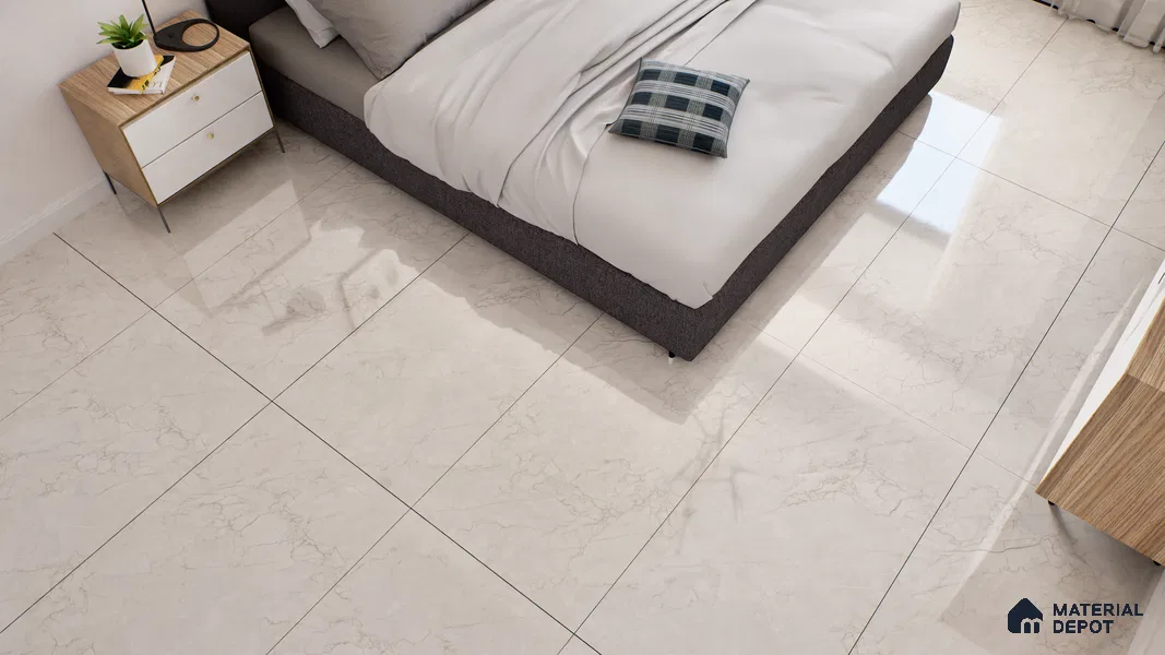 Endless Wall & Floor Tile TL 06201 Lumina Sandstone Glow 4 ft x 2 ft Vitrified Glossy Finish - 9 mm (Random Design 4) | Suitable for Living Room, Bedroom, Bathroom & Kitchen (Sample)