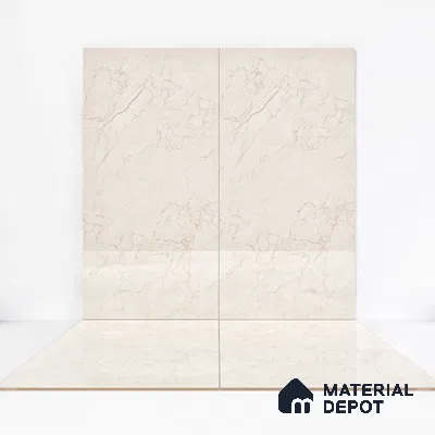 Endless Wall & Floor Tile TL 06201 Lumina Sandstone Glow 4 ft x 2 ft Vitrified Glossy Finish - 9 mm (Random Design 4) | Suitable for Living Room, Bedroom, Bathroom & Kitchen (Sample)