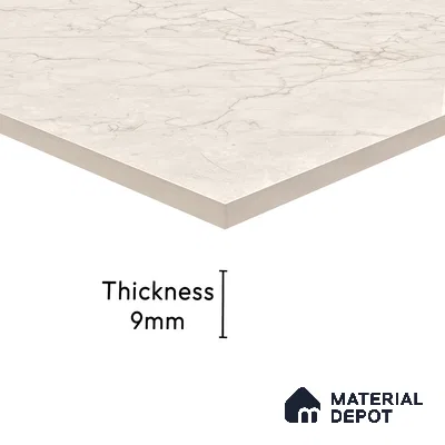 Endless Wall & Floor Tile TL 06201 Lumina Sandstone Glow 4 ft x 2 ft Vitrified Glossy Finish - 9 mm (Random Design 4) | Suitable for Living Room, Bedroom, Bathroom & Kitchen (Sample)