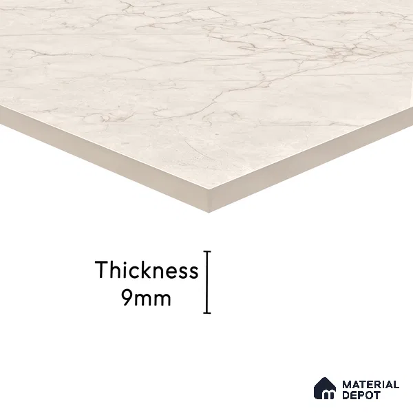 Endless Wall & Floor Tile TL 06201 Lumina Sandstone Glow 4 ft x 2 ft Vitrified Glossy Finish - 9 mm (Random Design 4) | Suitable for Living Room, Bedroom, Bathroom & Kitchen (Sample)