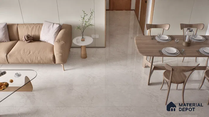 Endless Wall & Floor Tile TL 06201 Lumina Sandstone Glow 4 ft x 2 ft Vitrified Glossy Finish - 9 mm (Random Design 4) | Suitable for Living Room, Bedroom, Bathroom & Kitchen (Sample)