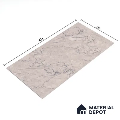 Endless Wall & Floor Tile TL 06210 D Endura Ocean Drift 4 ft x 2 ft Vitrified Matte Finish - 9 mm (Random Design 4) | Suitable for Living Room, Bedroom, Bathroom & Kitchen (Sample)