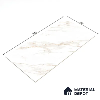 Budget Friendly Endless Wall & Floor Tile Value for Money TL 05961 Terravia Amonix 4 ft x 2 ft - Vitrified Endless Glossy Finish - 8.5 mm | 4 Random Designs | Suitable for Living Room, Bedroom & Bathroom (Sample)