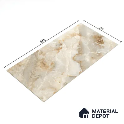 Budget Friendly Endless Wall & Floor Tile Value for Money TL 05938 Terravia Aurix Onyx 4 ft x 2 ft - Vitrified Endless Glossy Finish - 8.5 mm | 7 Random Designs | Suitable for Living Room, Bedroom & Bathroom