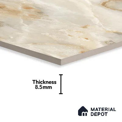 Budget Friendly Endless Wall & Floor Tile Value for Money TL 05938 Terravia Aurix Onyx 4 ft x 2 ft - Vitrified Endless Glossy Finish - 8.5 mm | 7 Random Designs | Suitable for Living Room, Bedroom & Bathroom