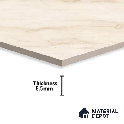 Budget Friendly Endless Wall & Floor Tile Value for Money TL 05939 Terravia Camelis 4 ft x 2 ft - Vitrified Endless Glossy Finish - 8.5 mm | 7 Random Designs | Suitable for Living Room, Bedroom & Bathroom (Sample)