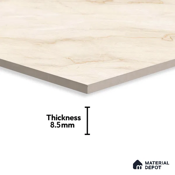 Budget Friendly Endless Wall & Floor Tile Value for Money TL 05939 Terravia Camelis 4 ft x 2 ft - Vitrified Endless Glossy Finish - 8.5 mm | 7 Random Designs | Suitable for Living Room, Bedroom & Bathroom (Sample)