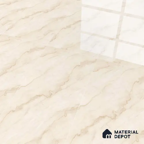Budget Friendly Endless Wall & Floor Tile Value for Money TL 05939 Terravia Camelis 4 ft x 2 ft - Vitrified Endless Glossy Finish - 8.5 mm | 7 Random Designs | Suitable for Living Room, Bedroom & Bathroom