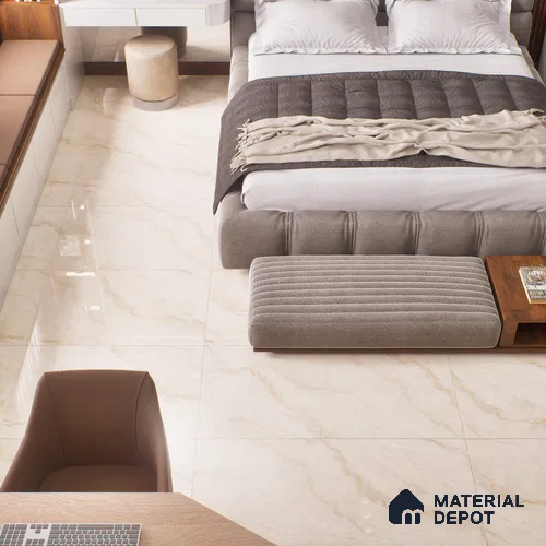 Budget Friendly Endless Wall & Floor Tile Value for Money TL 05939 Terravia Camelis 4 ft x 2 ft - Vitrified Endless Glossy Finish - 8.5 mm | 7 Random Designs | Suitable for Living Room, Bedroom & Bathroom