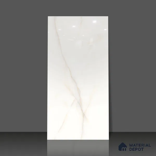 Budget Friendly Endless Wall & Floor Tile Value for Money TL 05948 Terravia Clavora Onyx 4 ft x 2 ft - Vitrified Endless Glossy Finish - 8.5 mm | 4 Random Designs | Suitable for Living Room, Bedroom & Bathroom