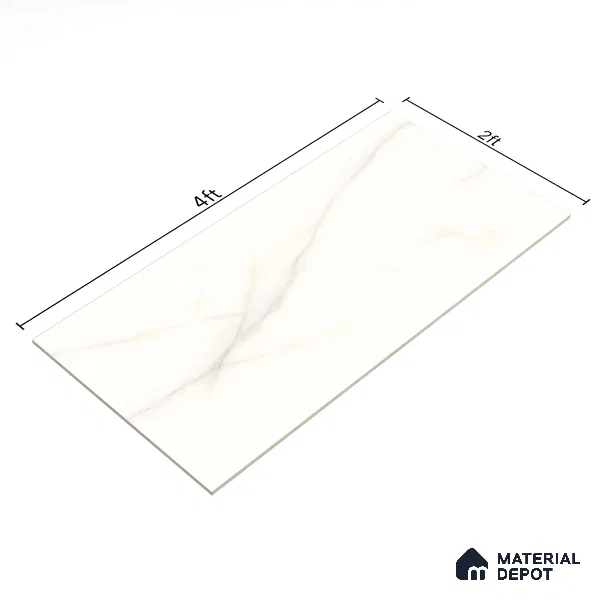Budget Friendly Endless Wall & Floor Tile Value for Money TL 05948 Terravia Clavora Onyx 4 ft x 2 ft - Vitrified Endless Glossy Finish - 8.5 mm | 4 Random Designs | Suitable for Living Room, Bedroom & Bathroom