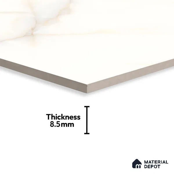 Budget Friendly Endless Wall & Floor Tile Value for Money TL 05948 Terravia Clavora Onyx 4 ft x 2 ft - Vitrified Endless Glossy Finish - 8.5 mm | 4 Random Designs | Suitable for Living Room, Bedroom & Bathroom