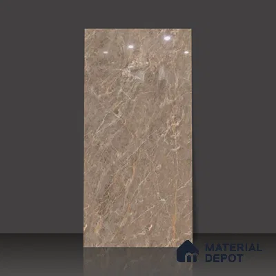 Budget Friendly Endless Wall & Floor Tile Value for Money TL 05949 C Terravia Crubrun 4 ft x 2 ft - Vitrified Endless Glossy Finish - 8.5 mm | 4 Random Designs | Suitable for Living Room, Bedroom & Bathroom (Sample)