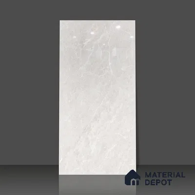 Budget Friendly Endless Wall & Floor Tile Value for Money TL 05949 Terravia Cruvian Bianco 4 ft x 2 ft - Vitrified Endless Glossy Finish - 8.5 mm | 4 Random Designs | Suitable for Living Room, Bedroom & Bathroom (Sample)