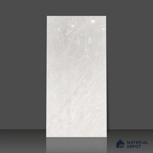 Budget Friendly Endless Wall & Floor Tile Value for Money TL 05949 Terravia Cruvian Bianco 4 ft x 2 ft - Vitrified Endless Glossy Finish - 8.5 mm | 4 Random Designs | Suitable for Living Room, Bedroom & Bathroom (Sample)