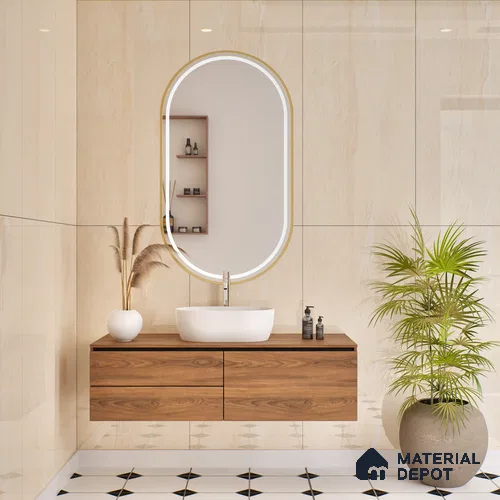 Budget Friendly Endless Wall & Floor Tile Value for Money TL 05959 Terravia Denzora 4 ft x 2 ft - Vitrified Endless Glossy Finish - 8.5 mm | 4 Random Designs | Suitable for Living Room, Bedroom & Bathroom