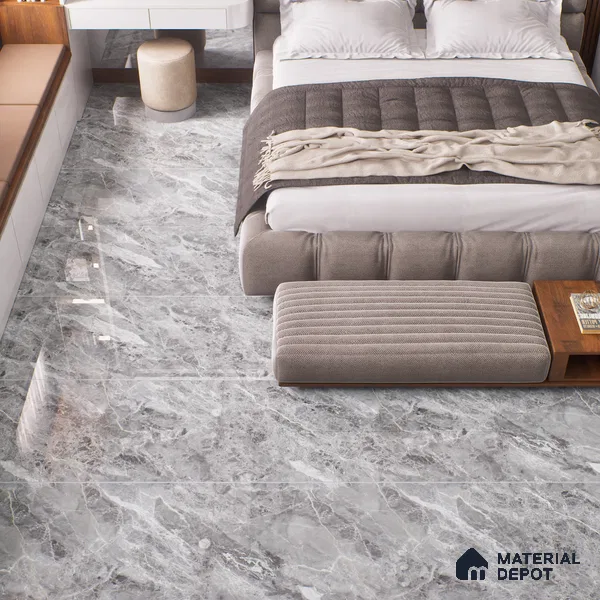 Budget Friendly Endless Wall & Floor Tile Value for Money TL 05958 Terravia Etavon 4 ft x 2 ft - Vitrified Endless Glossy Finish - 8.5 mm | 4 Random Designs | Suitable for Living Room, Bedroom & Bathroom (Sample)