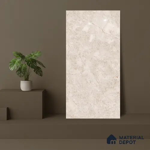 Budget Friendly Endless Wall & Floor Tile Value for Money TL 05941 Terravia Hickora 4 ft x 2 ft - Vitrified Endless Glossy Finish - 8.5 mm | 5 Random Designs | Suitable for Living Room, Bedroom & Bathroom