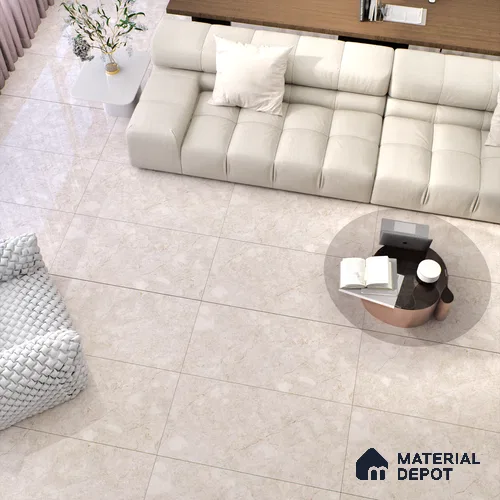 Budget Friendly Endless Wall & Floor Tile Value for Money TL 05941 Terravia Hickora 4 ft x 2 ft - Vitrified Endless Glossy Finish - 8.5 mm | 5 Random Designs | Suitable for Living Room, Bedroom & Bathroom