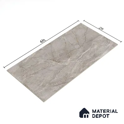 Budget Friendly Endless Wall & Floor Tile Value for Money TL 05955 Terravia Montora 4 ft x 2 ft - Vitrified Endless Glossy Finish - 8.5 mm | 4 Random Designs | Suitable for Living Room, Bedroom & Bathroom (Sample)