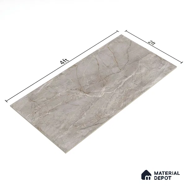 Budget Friendly Endless Wall & Floor Tile Value for Money TL 05955 Terravia Montora 4 ft x 2 ft - Vitrified Endless Glossy Finish - 8.5 mm | 4 Random Designs | Suitable for Living Room, Bedroom & Bathroom (Sample)